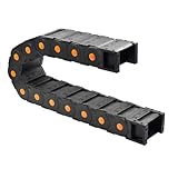 Qimoo 39.38 inch Plastic Drag Chain Cable Carrier, 1m Closed Type Wire Drag Chain Cable Carrier R125 45x75mm Cable Drag Chain for CNC Router Electronic Industrial Machine