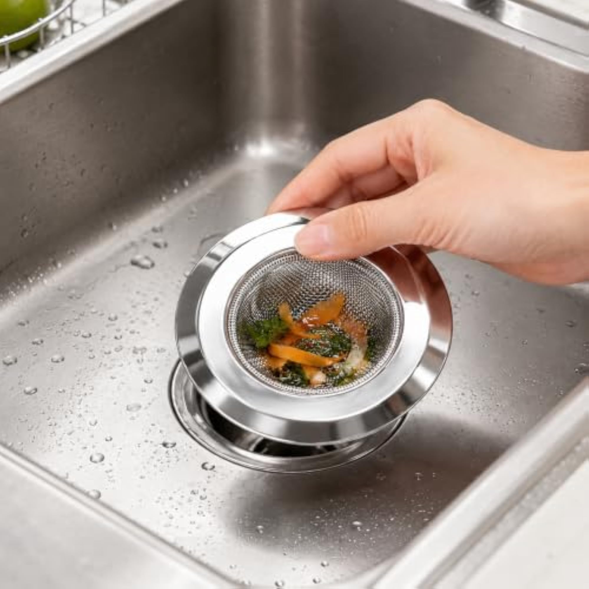 Stainless Steel Sink Strainer & Stopper 4 Inch
