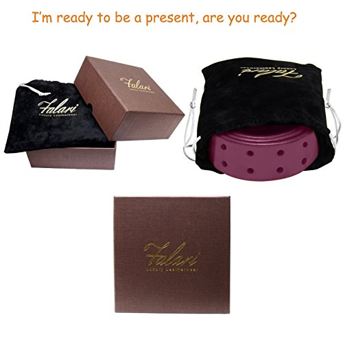 Falari® Men's Full Grain Leather Belt Double Prong Stainless Steel Buckle Size 40 fit waist 384