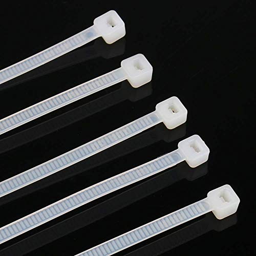 Image of Indiginous Teeth Grip Nylon Self Locking Cable Zip Ties | Heavy Duty Strong Zip Wire Fastener Organizer Tie (50, Size 2.2 X 100 MM)