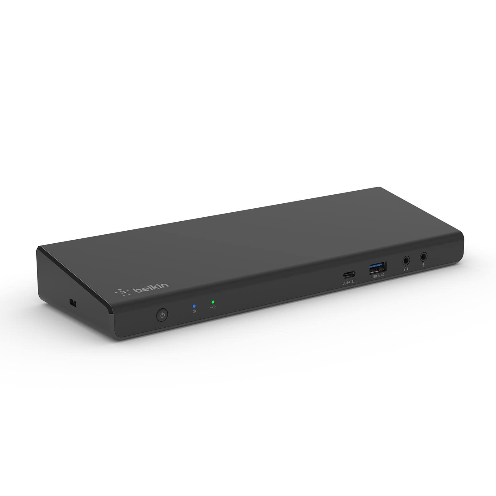 Belkin stacja dokująca, USB-C hub, DisplayLink dock z obsługą 3 monitorów, 3x HDMI, 2x DisplayPort, rozdzielczość 4K, Power Delivery 85 W, Gigabit Ethernet, mikrofon/głośnik 3,5 mm, 1x USB-C, 5x USB-A