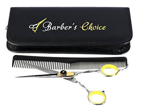 Professional Hair Cutting Barber Scissors/Shears with Comb and Case - 6.5'' Overall Length