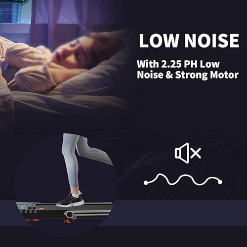 Image of Home Treadmills,Folding Walking Treadmill,Built-in Bluetooth Function,with Led Display 2.25Hp Electric Under Desk Treadmill Workout,Home Office Fitness Equipment