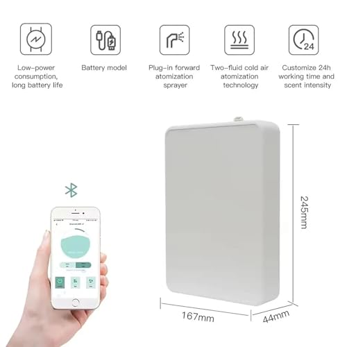 Diffuseur d'huile essentielle intelligent Bluetooth 500ml mural - 3