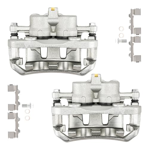 Image of KAX Disc Brake Caliper Assembly Fit for Nissan Frontier 1999 2000 2001 2002 V6 3.3L, Front Left and Right, Driver and Passenger Side