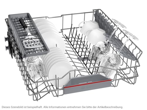 Bosch SMI4EAS28E Serie 4 - Lavavajillas inteligente parcialmente integrado (60 cm, cesta para cubiertos, fabricada en Alemania, muy silenciosa, secado extra, SpeedPerfect Plus, asistente de - imagen 5