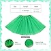 kuchisity 2 Set 80s Women Tutu Costume Accessories, Pom Pom Headband Tulle Tutu Skirt Heart Sunglasses Necklaces Tube Socks for Halloween Mardi Gras Spirit Day Party(Green+Pink)