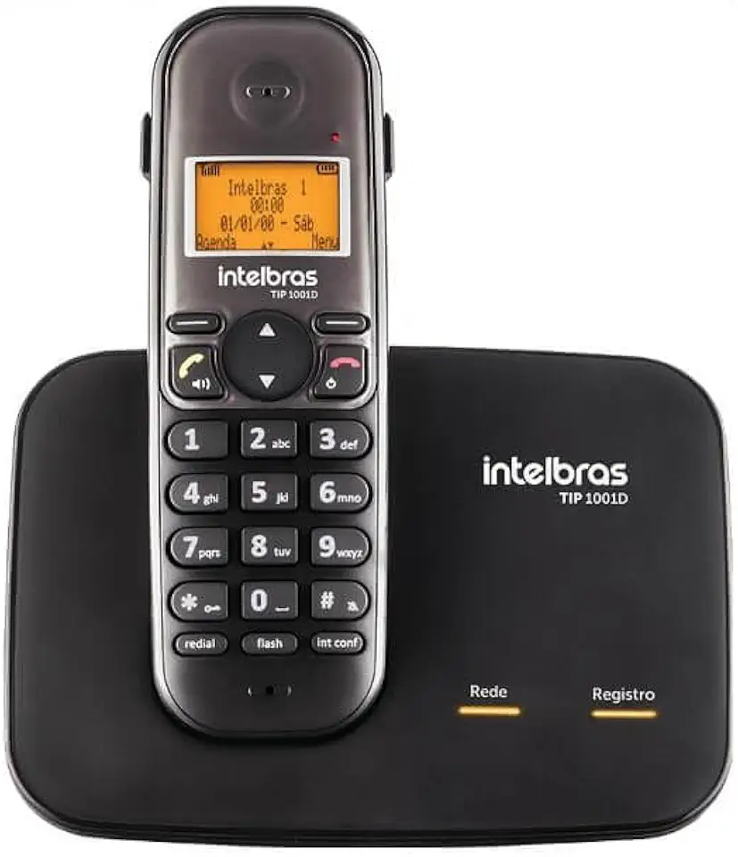 Telefone IP Sem Fio DECT TIP 1001D, SIP 2.0, Mobilidade, PoE e Configuração Fast Config