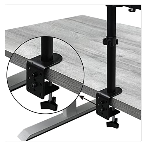Support de bureau pour moniteur de télétravail et plateau ordinateur