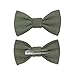 Handmade Pre-Tied Clip on Bow Tie for Baby to Young Boy (Small, Woven Sage)