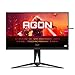 Produktbild AOC AGON AG325QZN - 32 Zoll QHD Gaming Monitor, 0,5ms MPRT, 240 Hz, FreeSync Premium, HDR 400 (2560x1440, HDMI, DisplayPort, USB Hub) schwarz/rot