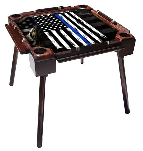 Mesa Profesional de Domino RCP con Diseño de Línea Azul miniatura 3