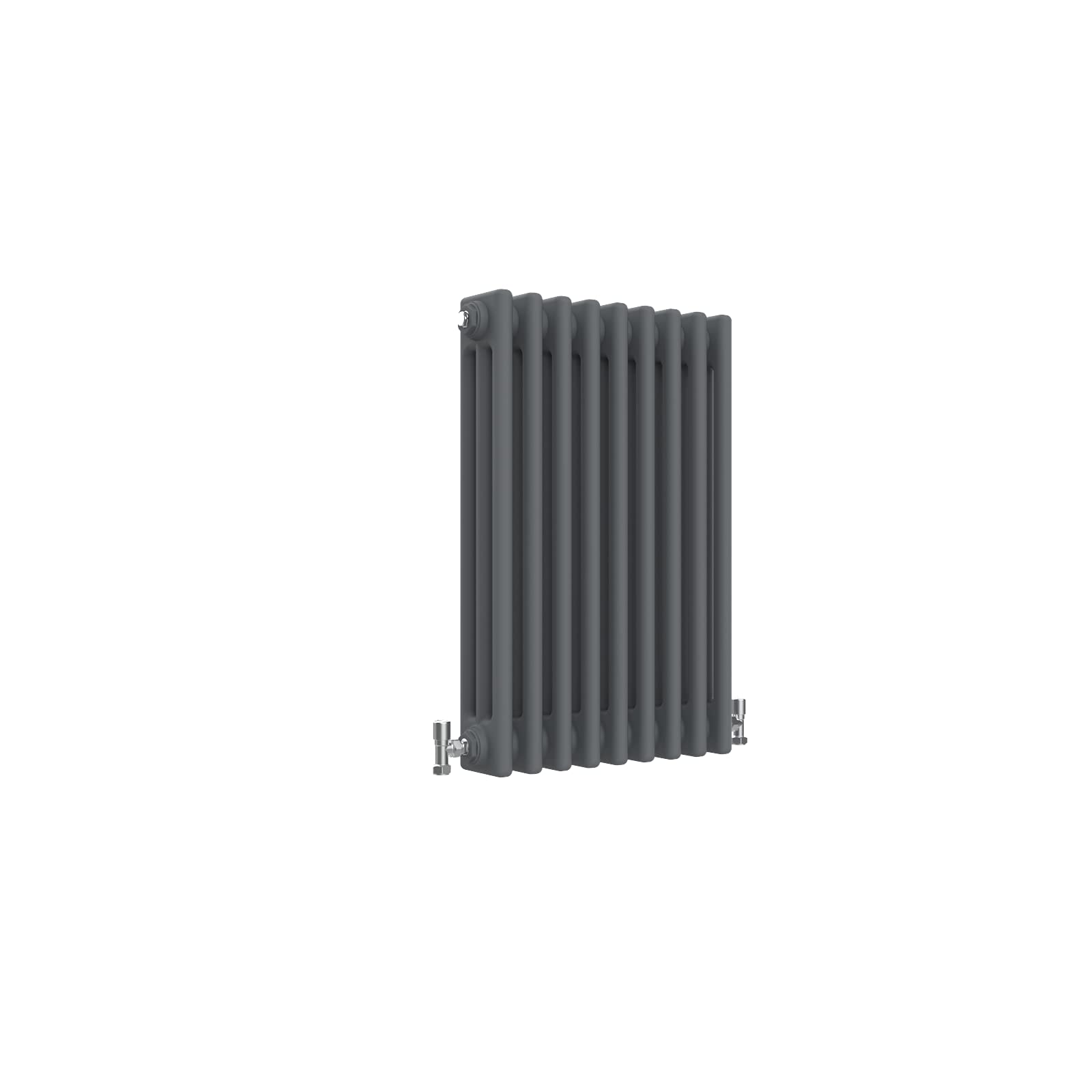 Traditional 3 Column Central Heating Radiator Horizontal Rads Cast Iron Style Anthracite 600x425mm