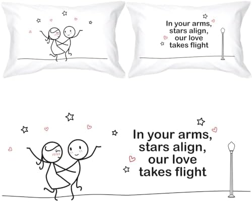 BoldLoft Dance Me Into Forever Couple Pillowcases - Valentine Pil...