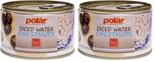 Image of MW Polar Canned Vegetables Water Chestnuts, Diced, 8oz (Pack of 2)
