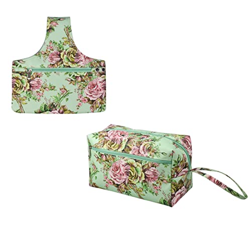 Image of COHEALI Handbag Xcm Organizer Cloth Holder Supplies Accessories Ball Printed Handbag Size:large - Wool Knitting Square Crochet Flower Bag Storage Tote Diy Oxford Yarn Floral