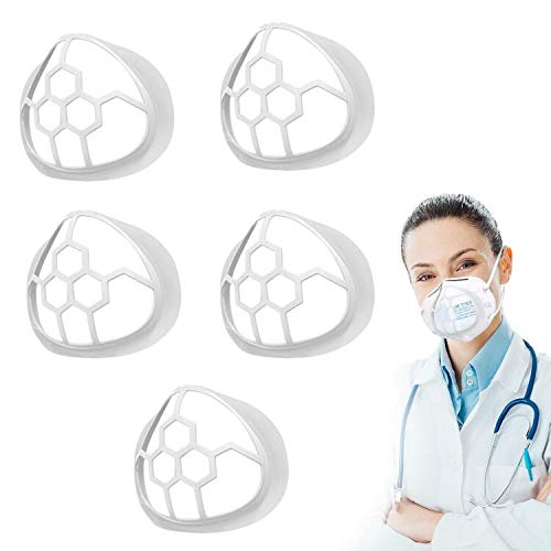 5PCS Face Mask Bracket, Create More Breathing Space, Protect makeup, Washable and Reusable
