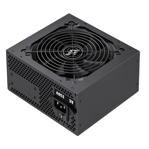Black ATX 500W PSU, alimentatore di commutazione, PC desktop computer, ventola 120mm, 4+4-pin 12V, 6x SATA - Alimentatore - Immagine 6