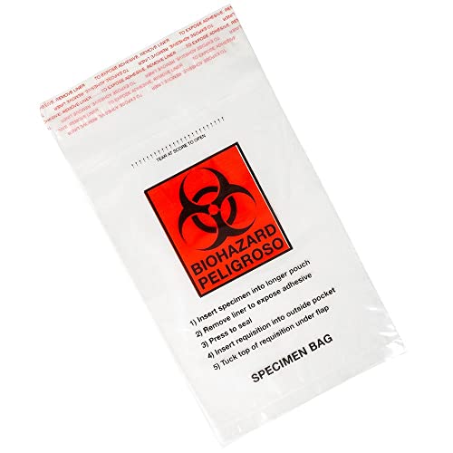 Bag, Biohazard Specimen Transport, 6