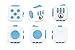 Antsy Labs The Original Fidget Cube, Stress Relief Desk Toy with 6 Sides, Gadget for Focus, Anxiety Relief, Sensory Processing Challenges, Fun Gift for Kids, Teens, and Adults, Pocket-Sized, Aqua