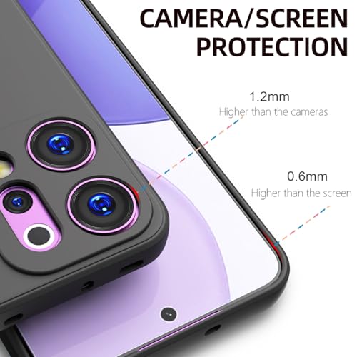Image of Kapa Matte Protective Lens Flexible Back Cover for Oppo Reno 14 5G | Slim Silicone with Soft Lining Shockproof Full Body Bumper Case (Black)