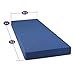 Olee Sleep Tri-Folding Memory Foam Mattress Topper, 4 Inch Gel Folding Mattress for Camping, Foldable Guest Bed, Washable Cover, CertiPUR-US Certified, Soft, Blue, Single Size