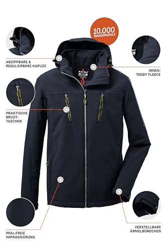 Veste softshell avec capuche zippée killtec KOW 163 MN imperméable