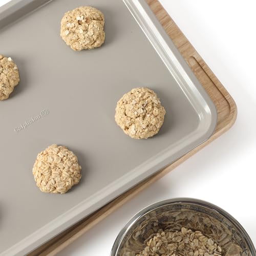 Calphalon alphalon Legacy 15 x 10 Inch PFA Free Nonstick Cookie Sheet Baking Pan in Taupe, Durable Heavy Gauge Steel Bakeware for Even Heating, Oven Safe Baking Tray for Cookies by Calphalon - Used condition - Image 8