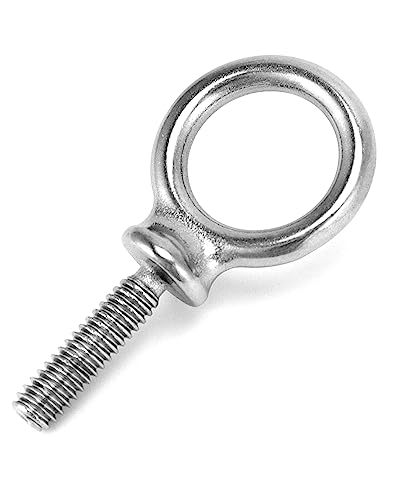 Threaded Eyebolts, 10 Pack 1/2x6 Long Stainless Steel