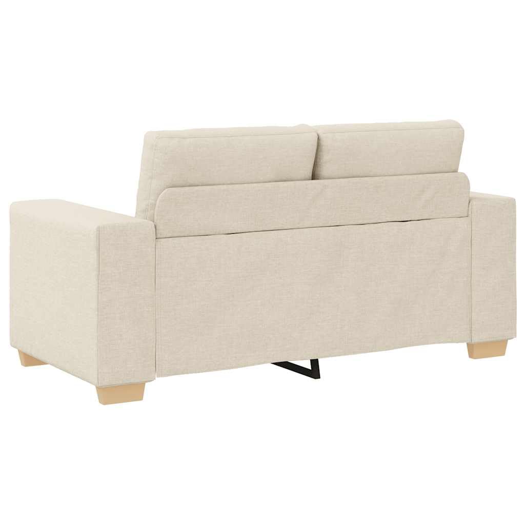 Loveseat Sofá de lino de 120 cm de ancho, moderno sofá de 2 plazas para salón, dormitorio y oficina, cómodo acolchado, marco resistente, color gris