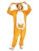 Pijamas Disfraces Onesie Animal Adultos Kigurumi Carnaval Halloween o Fiesta Espectáculo Navideño Mono Cosplay Ropa Interior de Zoológico Invierno Unisex Mujeres y Hombres - S - Canguro Senza Peluche