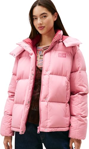Doudoune femme Alaska Grid Down Tommy Jeans veste matelassée à capuche hiver