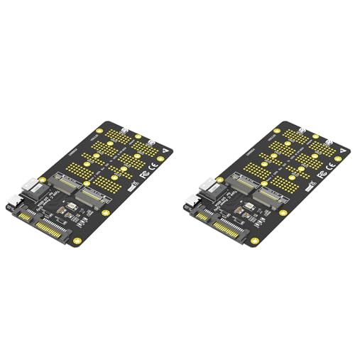 Combo M.2 NVMe et SATA vers SFF-8654 pour installer deux SSD