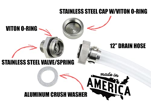 Votex - Made In Usa - M14 X 1.5Mm Stainless Steel Quick Valve Oil Drain Plug - Part Number Smqdp001 #TOP1