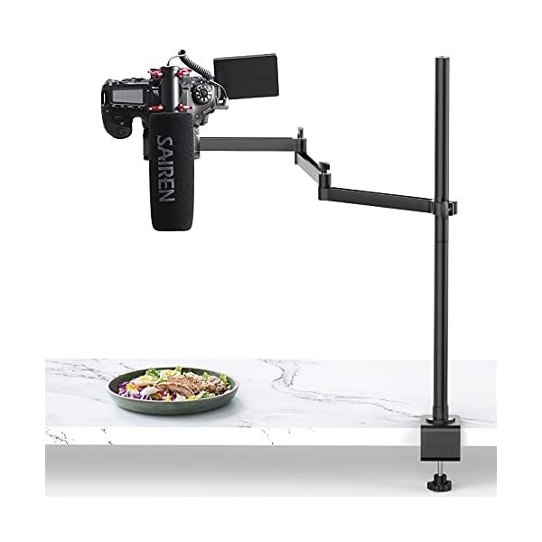 VIJIM Overhead Stativ, Flexible Tischstativ mit Mikrofon Boom Arm, Tisch Kamera Halterung für Live-Streaming, YouTube…