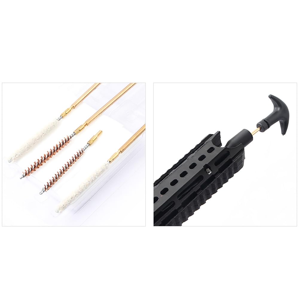 Kit di pulizia Premium M16 e kit di serie AR15-Ideale per. 177/.22 calibro 4,5mm/5,5mm, pulizia del fucile a pallini, manutenzione del fucile ad aria compressa (‎ 0,177 ~.22cal)