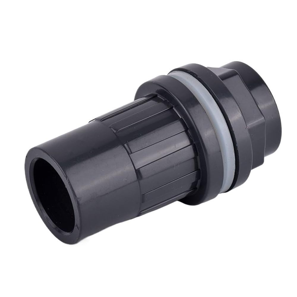 Pipe Drainage Joint 1pc Fish Tank Drain Pipe Joints of PVC 20-50mm, Garden Irrigation Water Supply Drainage Parts(Black,40mm)