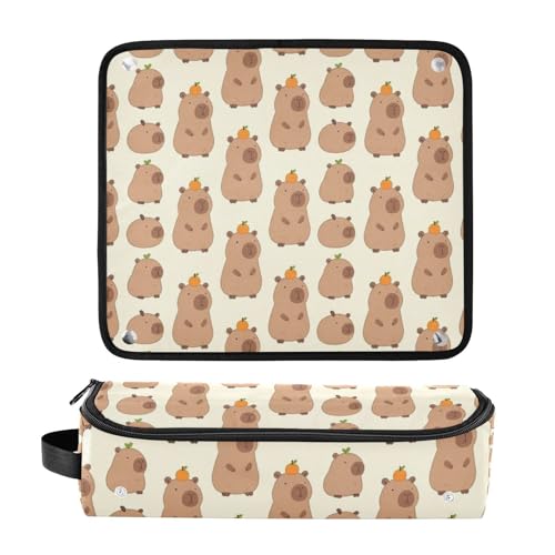 Bolso organizador de viaje para herramientas de cabello resistente al calor, con tapete protector para plancha y rizadora, diseño 2 en 1 miniatura 3