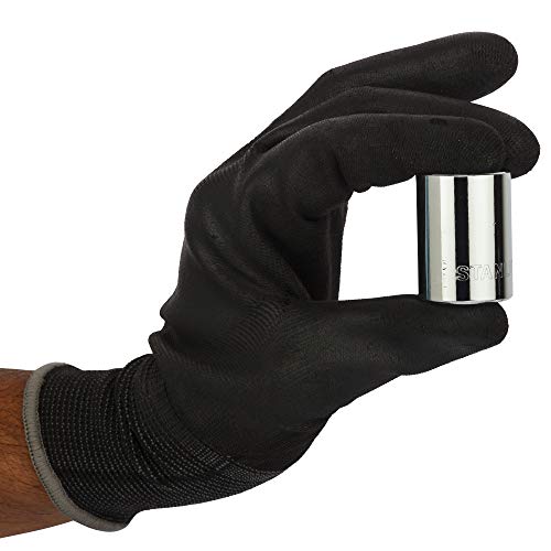 Image of STANLEY 1-88-743 Chrome Vanadium Steel 6 Point Standard Socket 1 /2 inch 21 mm Silver