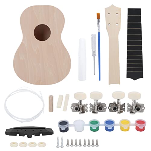 Kit ukulélé, kit ukulélé 21 pouces bricolage tilleul peinture légère cadeau artisanal enfants petits jouets - Les Beatles, Paul McCartney, John Lennon, RIngo Starr, George Harrison Kit ukulélé, kit ukulélé 21 pouces bricolage tilleul peinture légère cadeau artisanal enfants petits jouets – Image 8