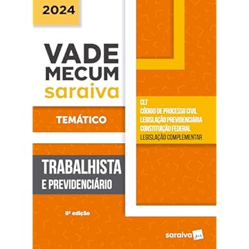 Capa do livro Vade Mecum Trabalhista - Temático - 8ª edição 2024