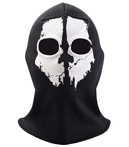 Nuoxinus Balaclava Black Ghosts Skull Full Face Mask For Men Women Cosplay Party Halloween Outdoor Motorcycle Bike Cycling Skateboard Hiking Skiing Snowmobile Snowboard #TOP7