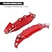 Brake Caliper Covers, 2Pcs 27.5 x 7.5 x 5cm / 10.8 x 3 x 2in Aluminum Alloy Red Disc Brake Caliper Cover Car Universal Disc Brake Caliper Fake Covers Left amp Right Accessories Refit(L)