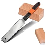 Japanese Hand Saw for Woodworking, Small Non-Slip Handle, Double Tooth Handsaw SK5 Blade, Fine Cutting Tool for Wood, Ideal for DIY and Woodworkers SURFOU