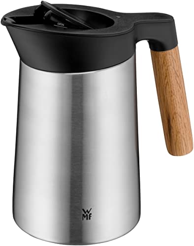 WMF Kineo doppelwandige Isolierkanne 0,6l, Thermoskanne Edelstahl mit Klick-Verschluss, Kaffeekanne hält Getränke 12h warm & 24h kalt, matt – Bild 3