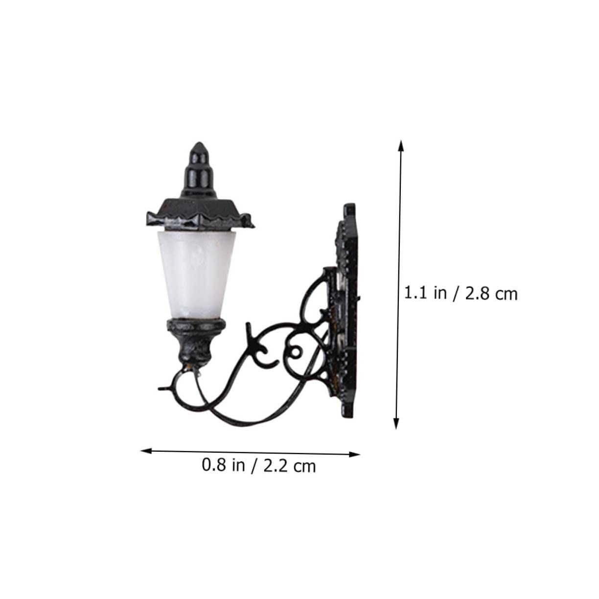 Gadpiparty 4Pcs Mini Luminous Wall Lamps for DIY Micro Landscaping Decor Warm Light for Sand Table Models and Mini House Accents