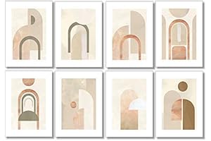 Unframed 5x7 Minimalism Art Prints - Mid-Century Abstract Wall Décor