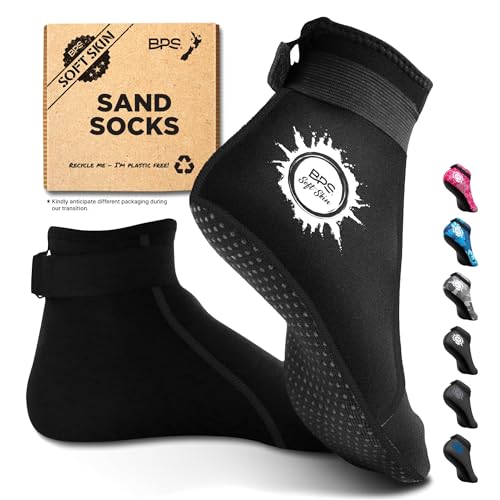 Image of BPS 'Aqua Series' 3mm Neoprene Water Socks for Sand, Beach, Soccer, Volleyball, Wetsuit Booties