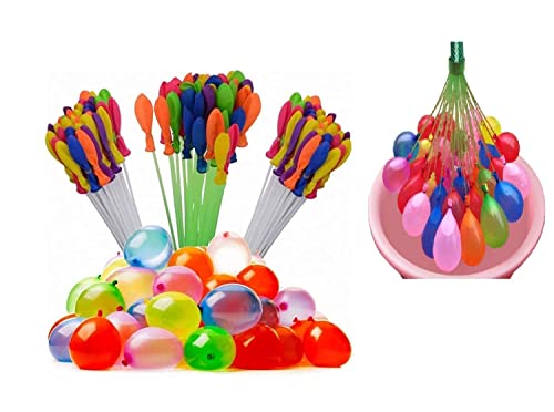 Image of Holi Water Magic Balloons l Set of 3 Bunch l 111 Baloons l Multicolour l Quick Fill and Auto Tie in 60 Seconds with Universal Tap Adaptor (Ballon 111 Pcs)