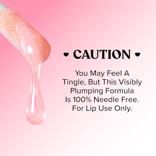 Too Faced Lip Injection Extreme Lip Plumper Gloss | Hydrating, Glossy, & Helps Volume Appear Fuller Over Time, 0.14 Fl Oz, Tangerine Dream image 8